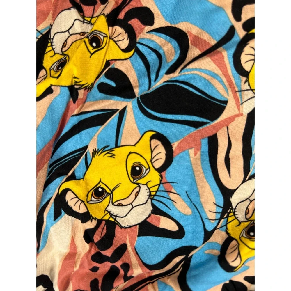 Disney‎ Lion King Simba Sleep Shorts Plus Size 2X 18W-20W Blue Pink Rayon - Picture 6 of 6